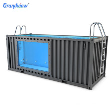 Grandview Fashion newest  container swimming pool with glass for Villa